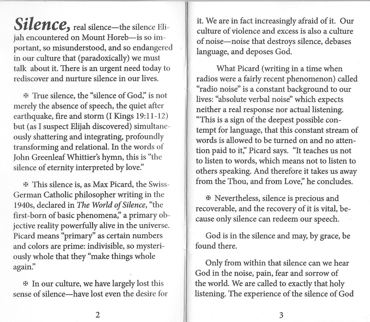 On Silence